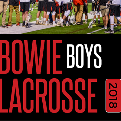 Bowie Boys Lacrosse Program design by Gretchen Heber